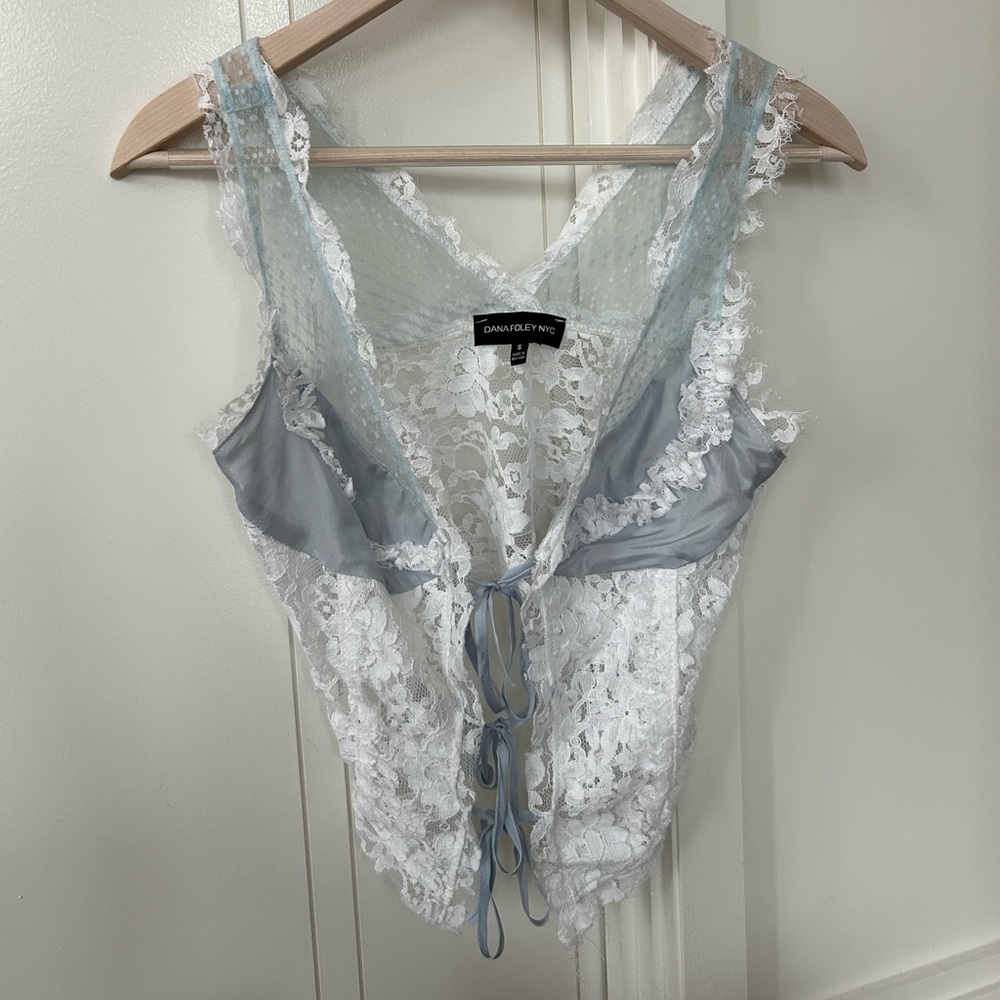 Dana Foley Lace Tie Top